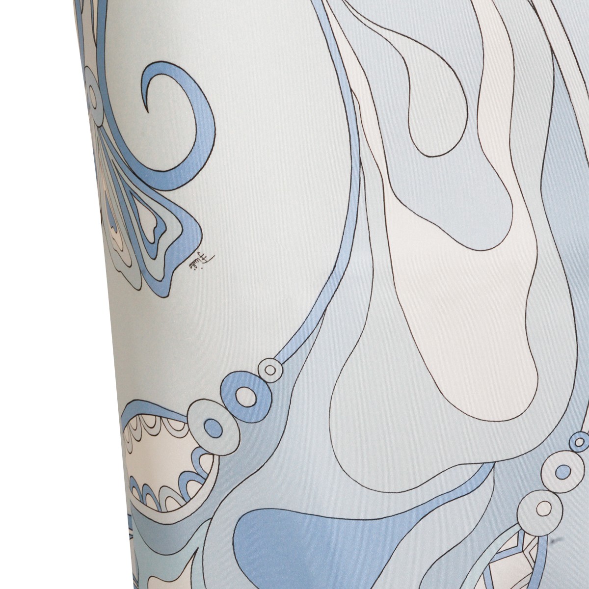 PALE BLUE SILK LONG DRESS