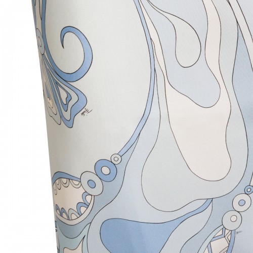 PALE BLUE SILK LONG DRESS