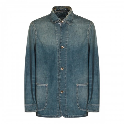 BLUE COTTON DENIM JACKET