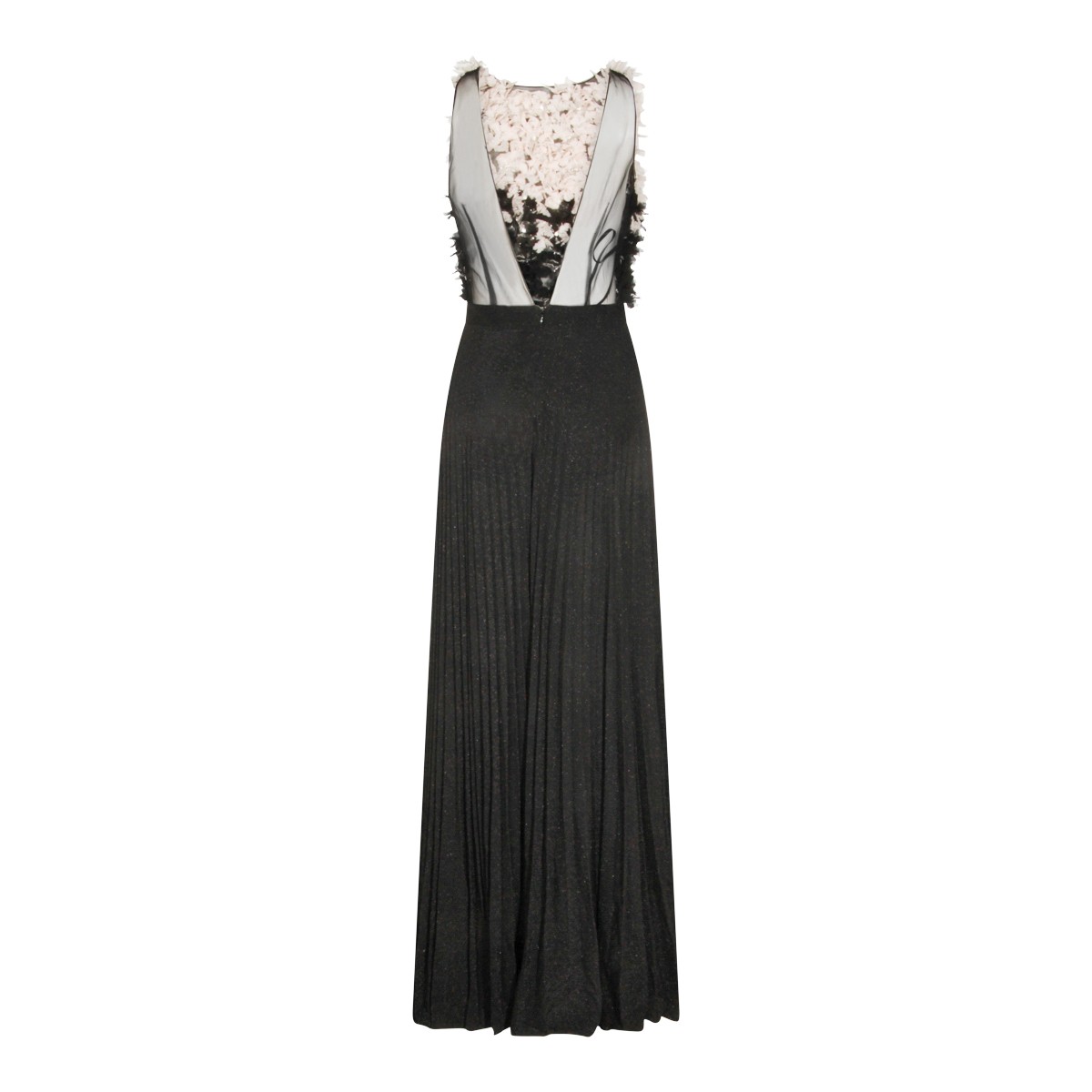 BLACK AND BUTTER PAILLETTES LONG DRESS