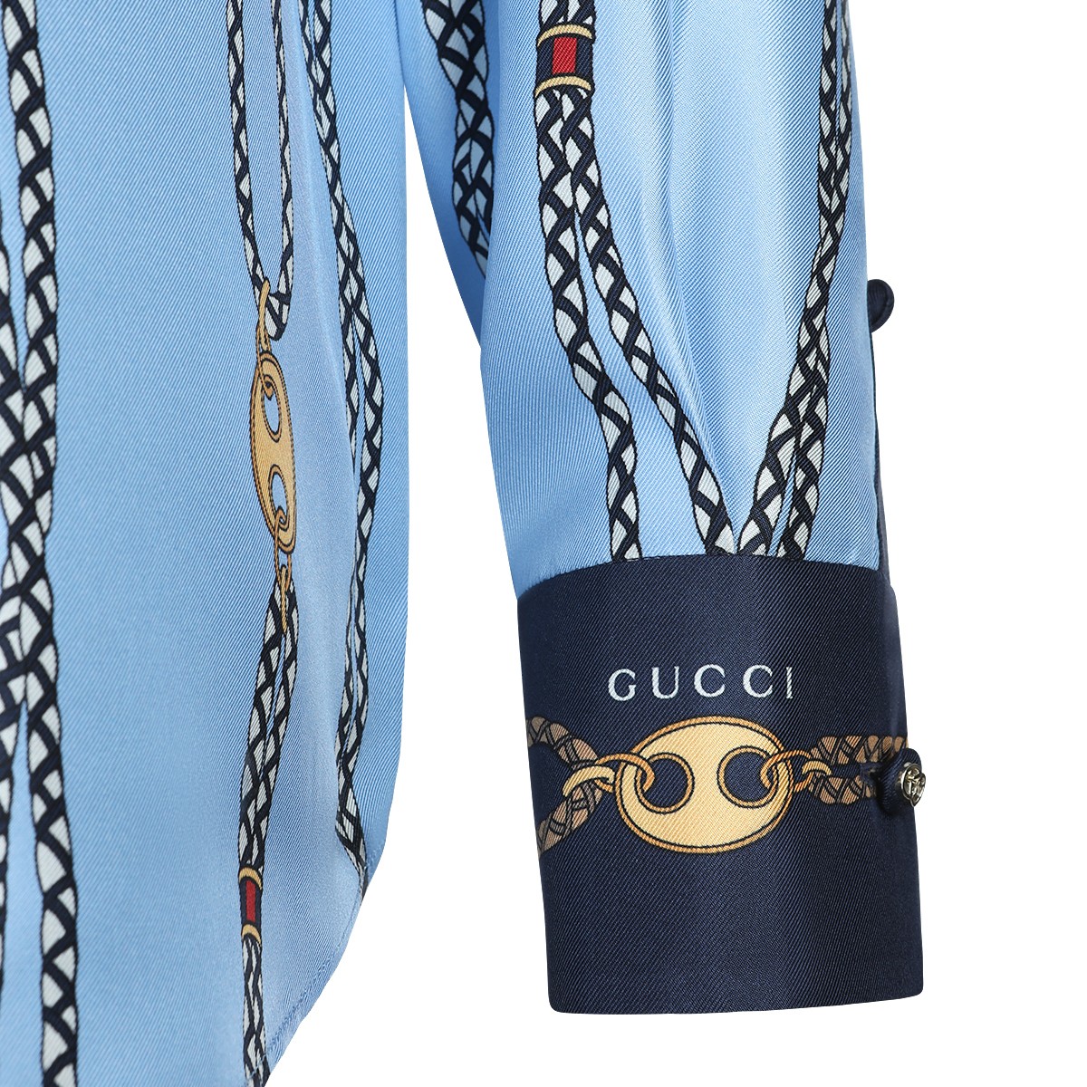 LIGHT BLUE SILK SHIRT