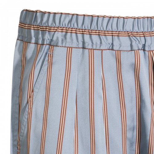 MULTICOLOR SILK SHORTS