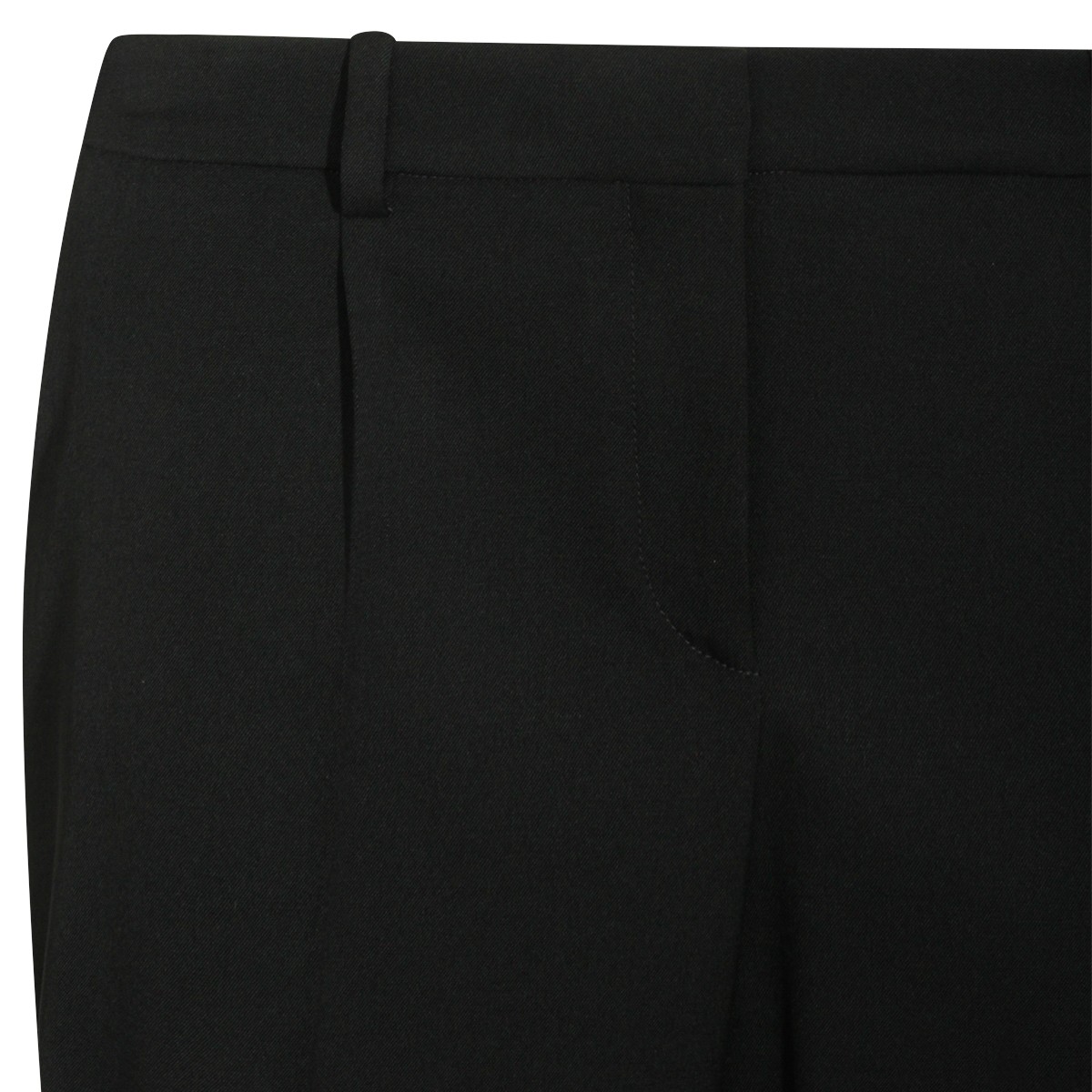 BLACK WOOL PANT