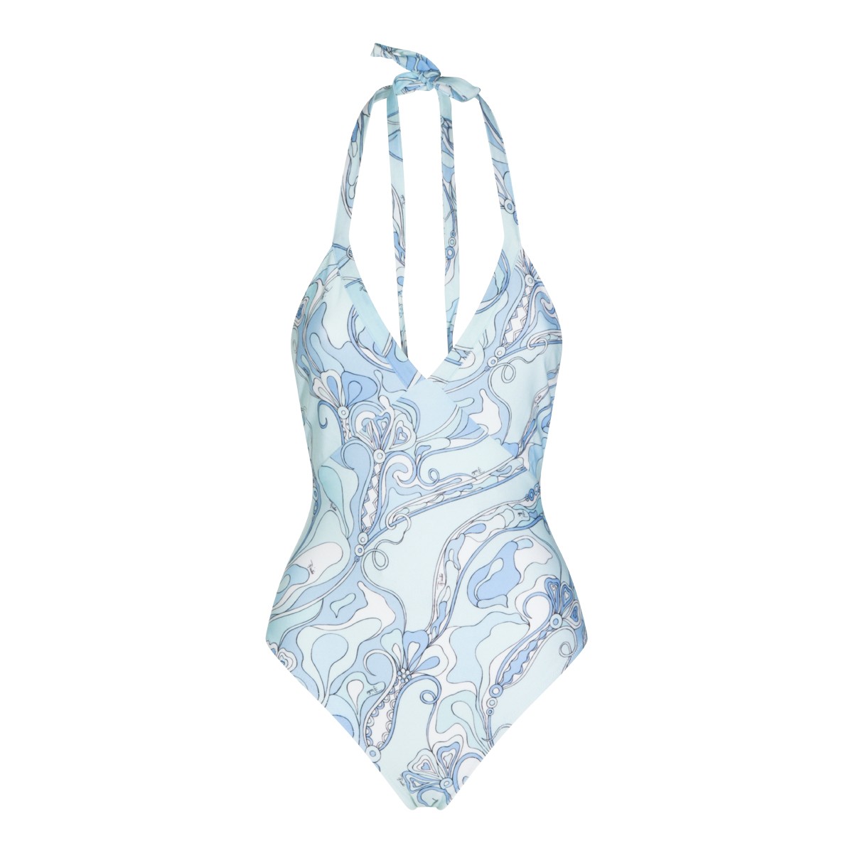 PALE BLUE PRINT BEACHWEAR
