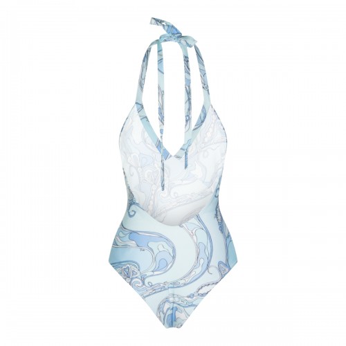 PALE BLUE PRINT BEACHWEAR