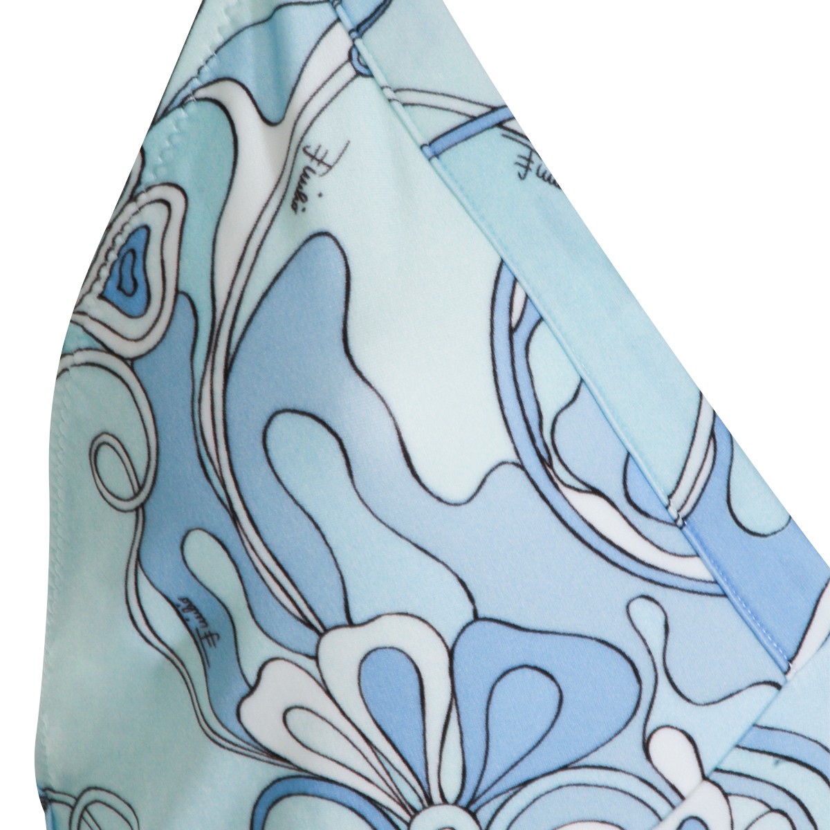 PALE BLUE PRINT BEACHWEAR