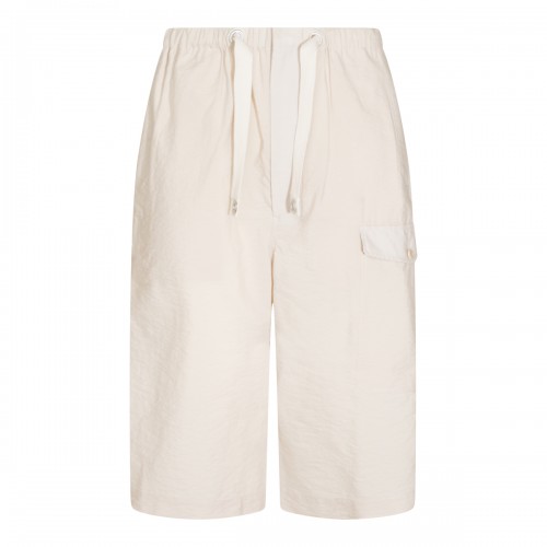 BEIGE COTTON SHORTS