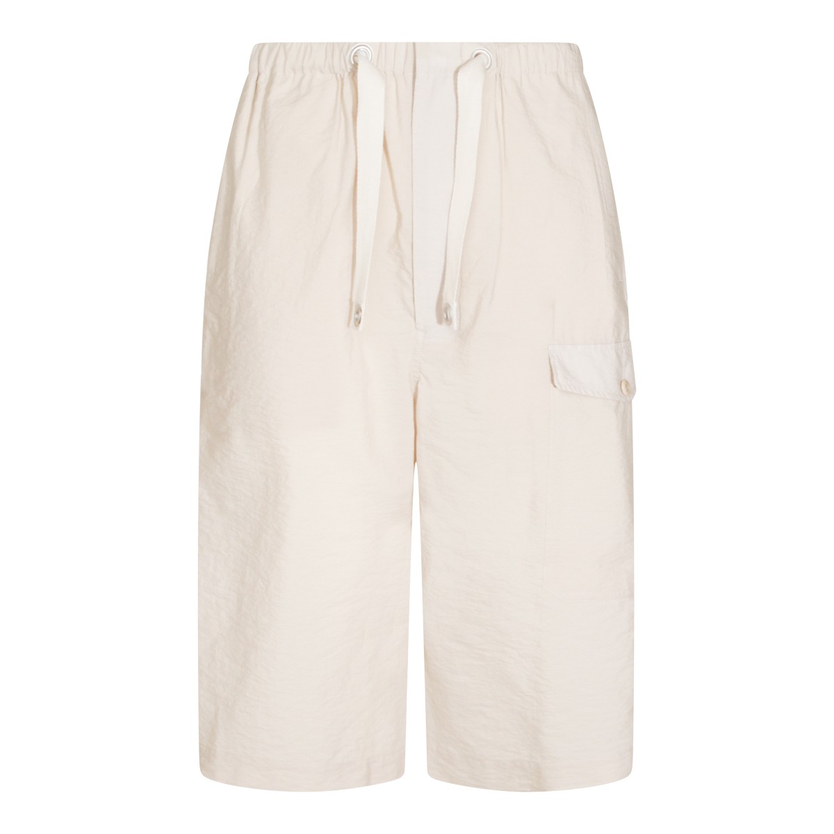 BEIGE COTTON SHORTS