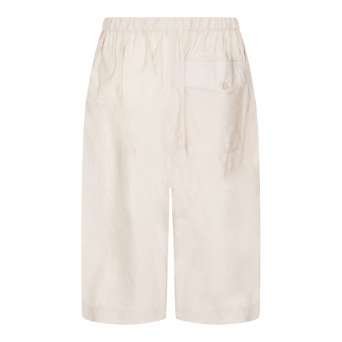 BEIGE COTTON SHORTS