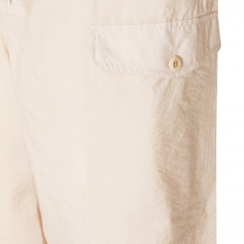 BEIGE COTTON SHORTS