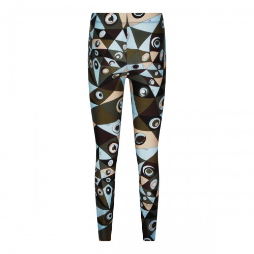 KHAKI BLUE PRINTED LEGGINGS... 2