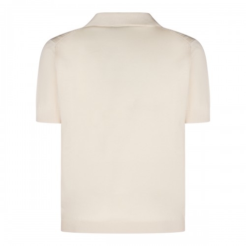 IVORY COTTON POLO SHIRT 2