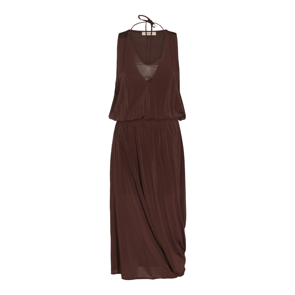 FIG VISCOSE STRETCH LONG DRESS