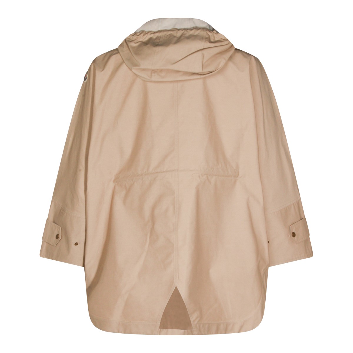 BEIGE COTTON BRUNNERA CAPE