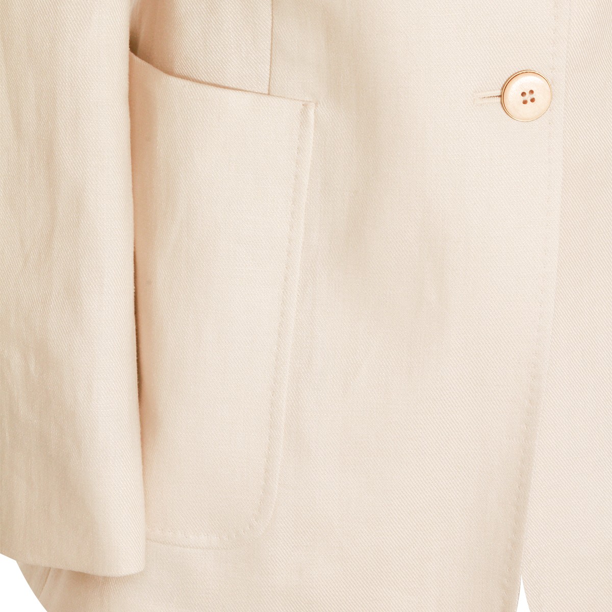 BEIGE LINEN VOLONTA BLAZER