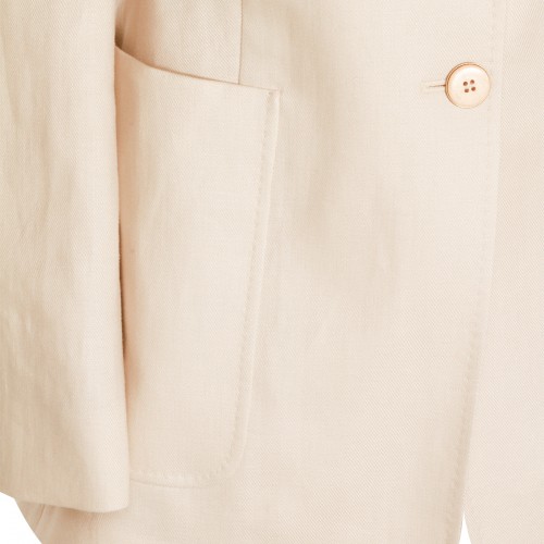 BEIGE LINEN VOLONTA BLAZER