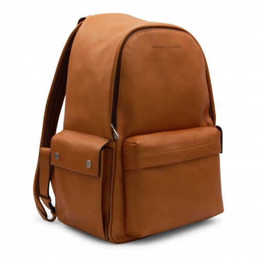 BROWN LEATHER BACKPACK 2