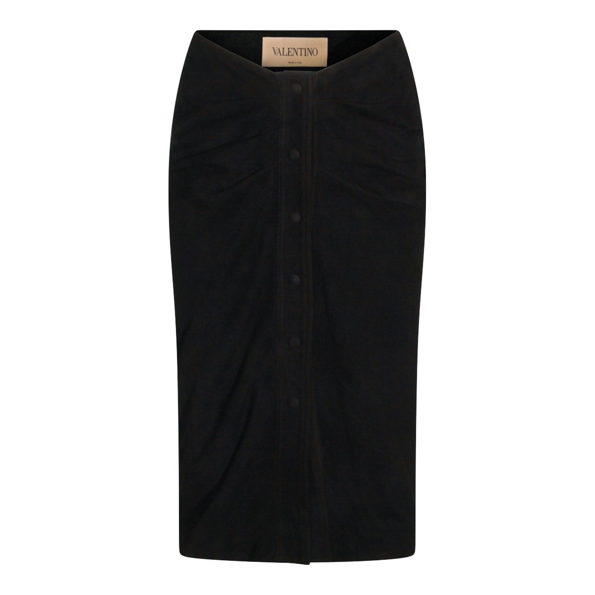 BLACK SILK SKIRT