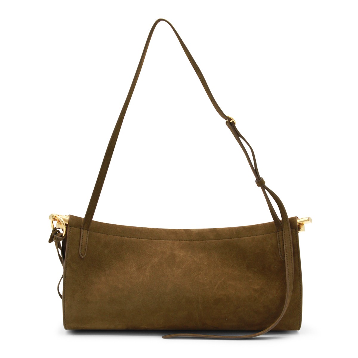 KHAKI LEATHER EAST WEST MEDIUM...