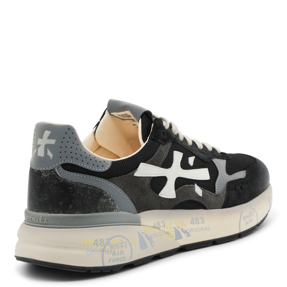 BLACK LEATHER MICK SNEAKERS