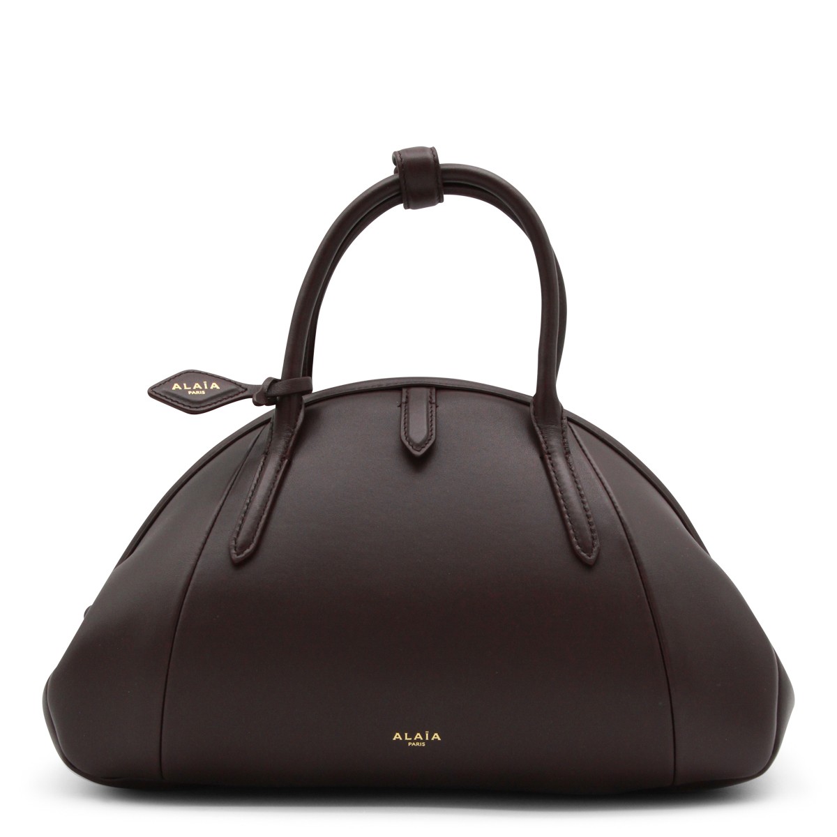 BORDEAUX LEATHER PURSE TOP HANDLE BAG