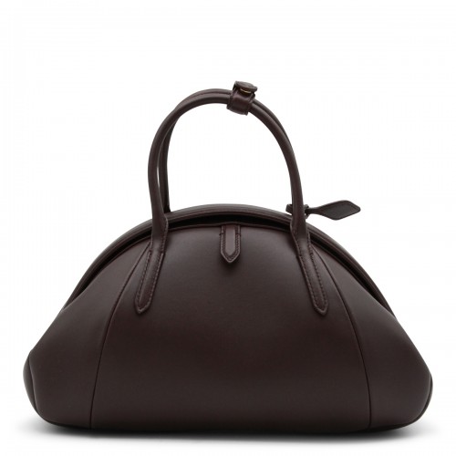BORDEAUX LEATHER PURSE TOP HANDLE BAG