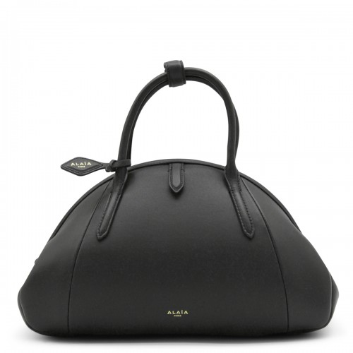 BLACK LEATHER PURSE TOP...
