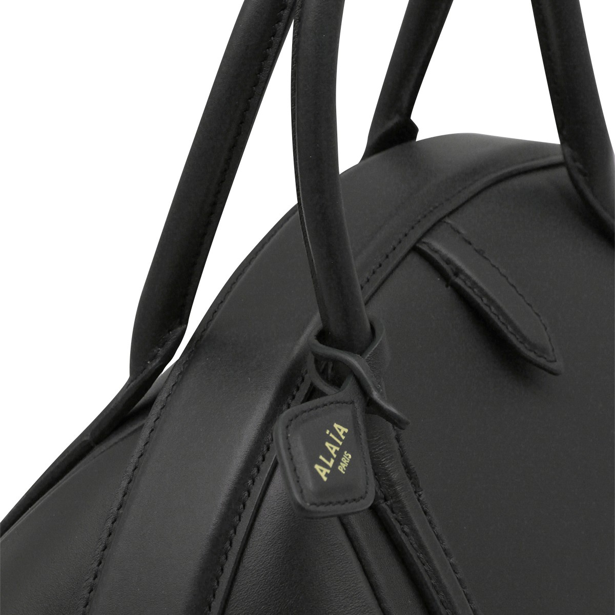 BLACK LEATHER PURSE TOP HANDLE BAG