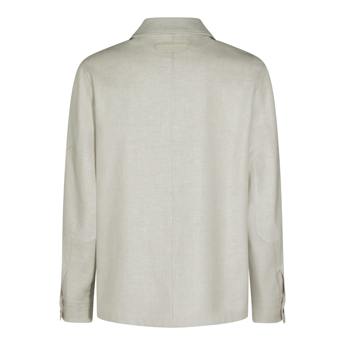 SAND LINEN CASUAL JACKET