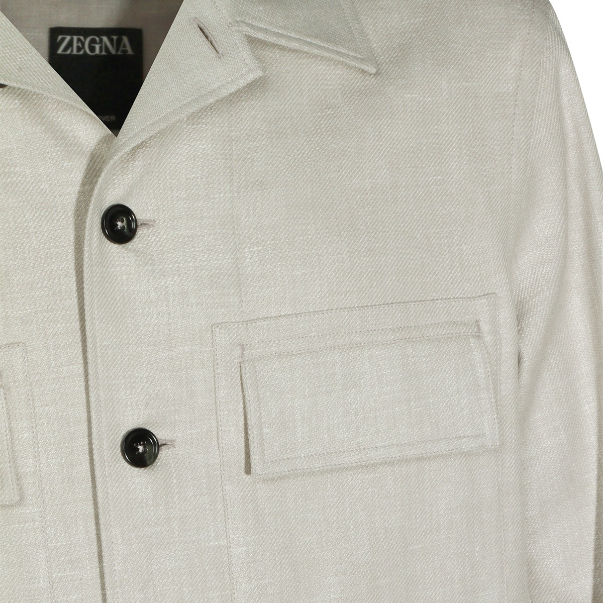 SAND LINEN CASUAL JACKET