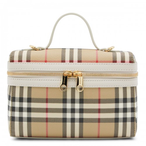 BEIGE TOP HANDLE BAG