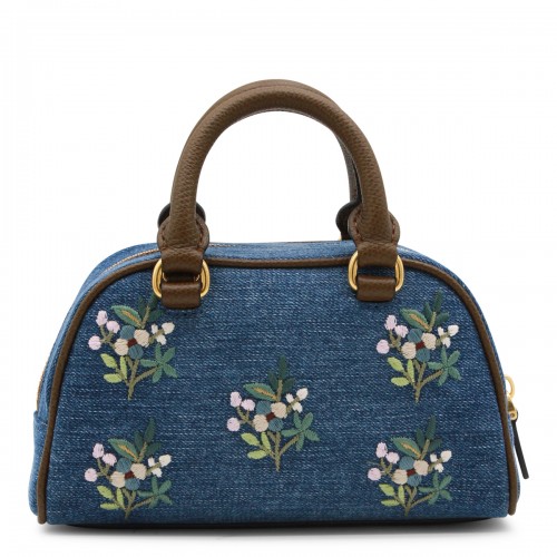 MULTICOLOR LEATHER TOP HANDLE BAG