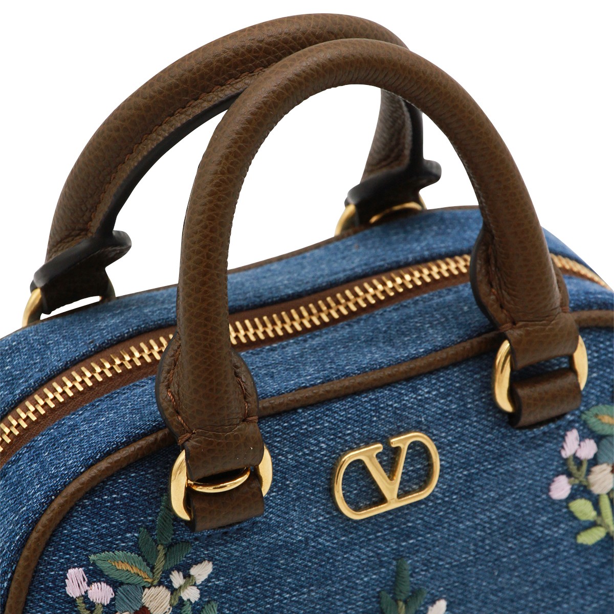 MULTICOLOR LEATHER TOP HANDLE BAG