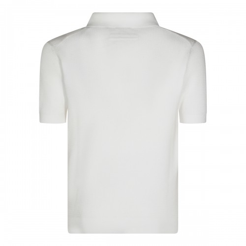 WHITE COTTON POLO SHIRT 2