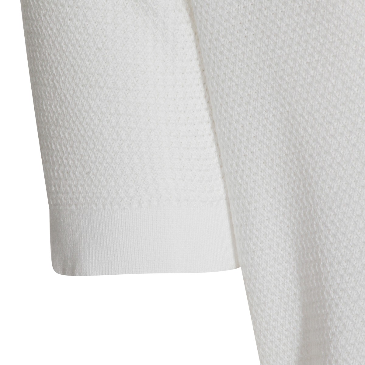 WHITE COTTON POLO SHIRT