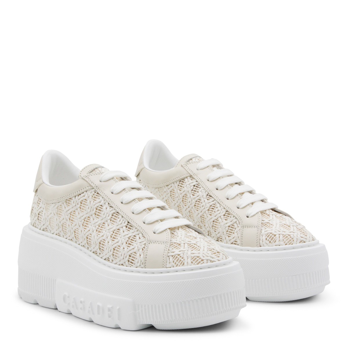 BEIGE LEATHER SNEAKERS