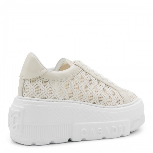 BEIGE LEATHER SNEAKERS