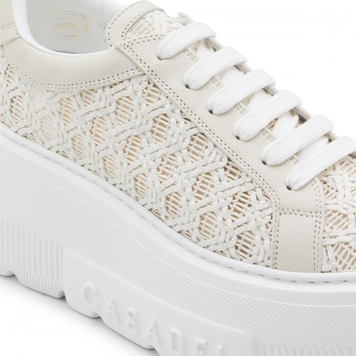 BEIGE LEATHER SNEAKERS