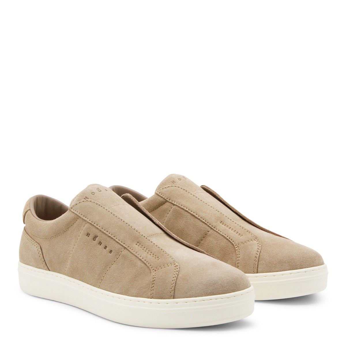 BEIGE LEATHER SNEAKERS