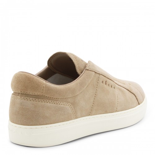 BEIGE LEATHER SNEAKERS