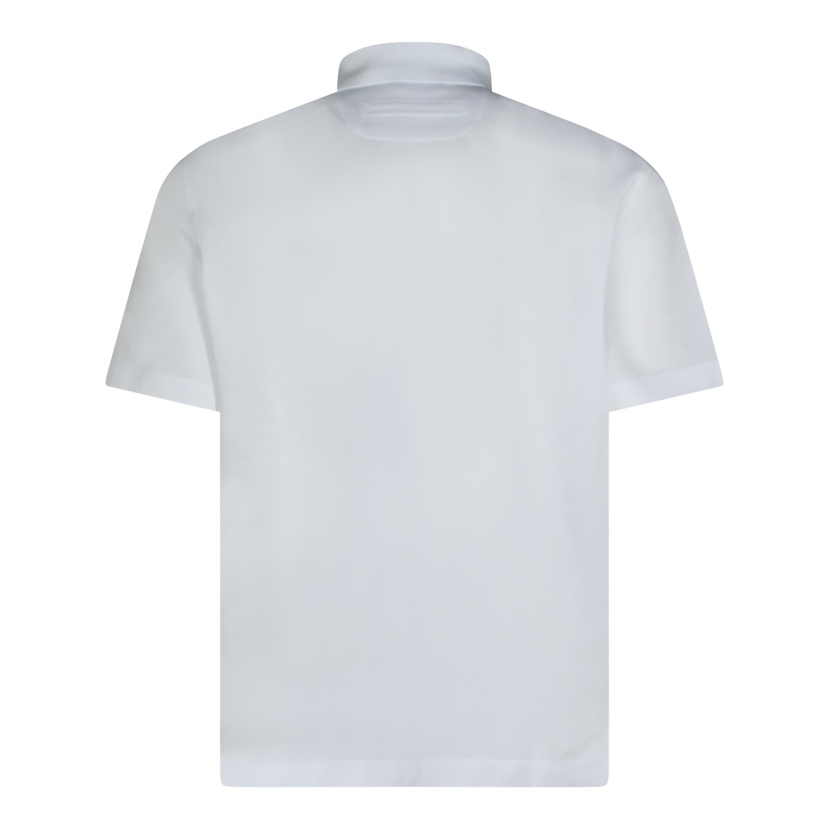 WHITE COTTON POLO SHIRT