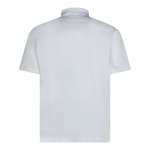 WHITE COTTON POLO SHIRT