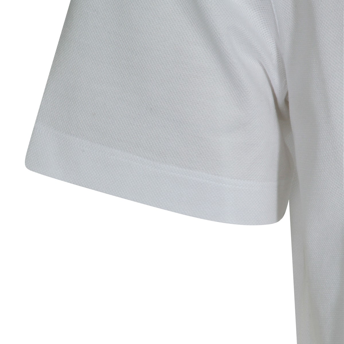 WHITE COTTON POLO SHIRT
