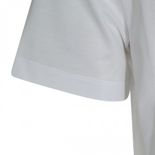 WHITE COTTON POLO SHIRT