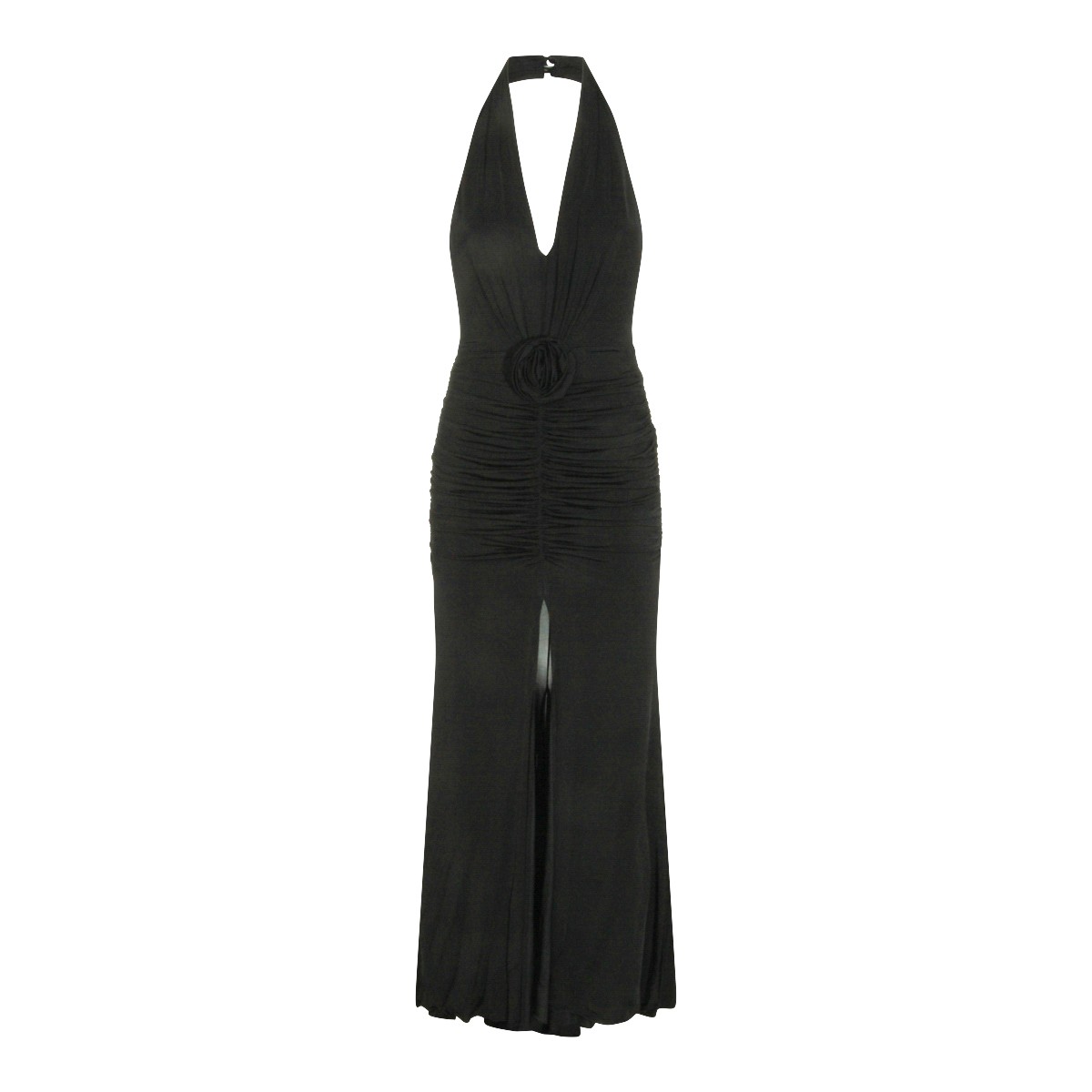 BLACK VISCOSE DRESS
