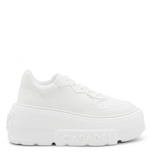 WHITE LEATHER SNEAKERS