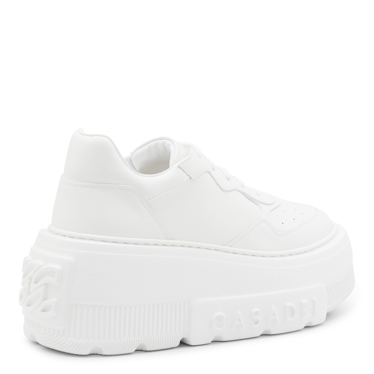 WHITE LEATHER SNEAKERS
