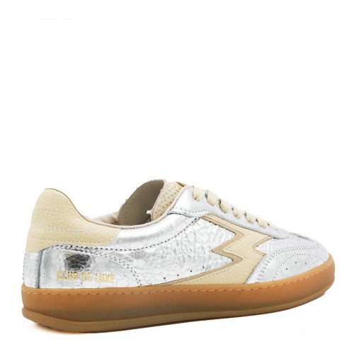 SILVER LEATHER CLUB SNEAKERS