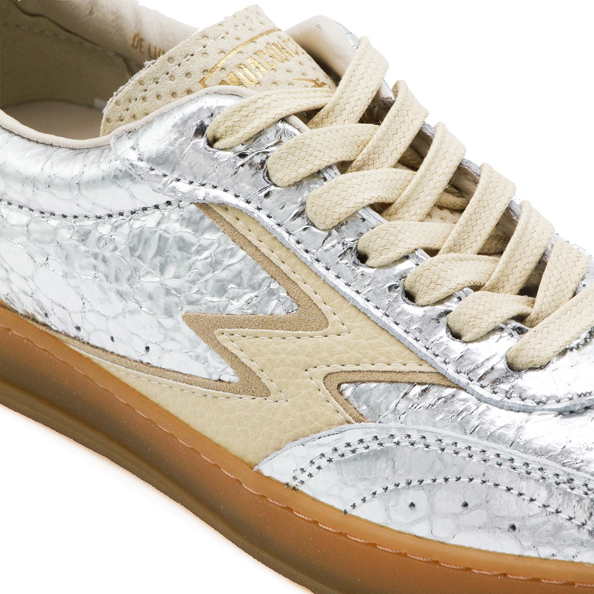 SILVER LEATHER CLUB SNEAKERS