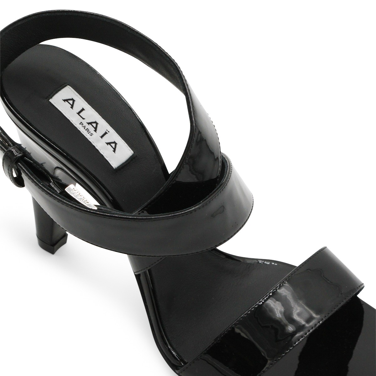 BLACK LEATHER SANDALS